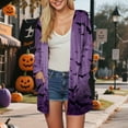 thumbnail image 5 of Towmus Womens Halloween Cardigan Casual Long Sleeve Fall Open Front Clothes Cardigan Sweaters Outwear, 5 of 6