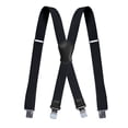 thumbnail image 5 of SGFCWSX Men's X-Back Suspenders, 4-Clip Adjustable Elastic Casual Black, 5 of 6