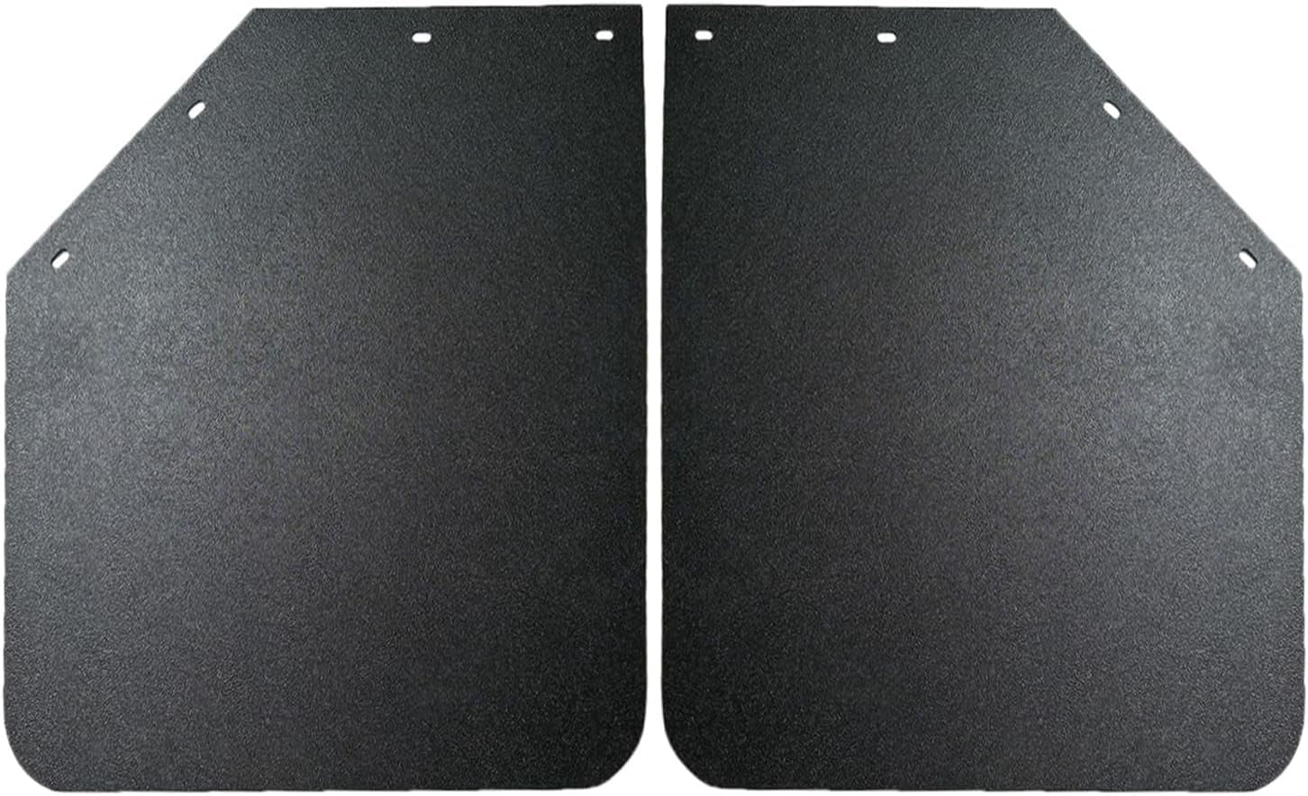 BST BSSP Pair Universal Heavy Duty Polymer Mudflaps 24x30 Inch, Black Angled Splash Guard Mud Flaps for Semi Trucks Tractor Trailer