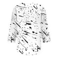 thumbnail image 4 of TAGOLD Womens Summer Plus Size Tops,Tops for Womens,Women's Fashion Three Quarter Sleeve Retro Round Neck Easter Printed Loose Tops Blouse, 4 of 5