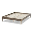 thumbnail image 3 of Baxton Studio Colette French Bohemian Weathered Grey Oak Finished Wood Queen Size Platform Bed Frame, 3 of 7