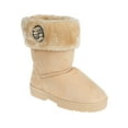 thumbnail image 2 of bebe Faux Fur Trendy Winter Boots for Big Girls, Blush (Size 4), 2 of 8