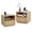 2 Drawer set 2 with Charging Station-Oak, variant on Wirrytor Set of 2 Modern Nightstands with Charging Station, Fluted Bedside Tables with Storage Drawers and Open Shelf for Bedroom and Living Room, Brown