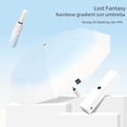 thumbnail image 4 of Paraguas de sol con gradiente de alto valor para niñas, protección solar, protección UV, paraguas automático para el sol, paraguas de goma negra de doble propósito para hombres, 4 of 5