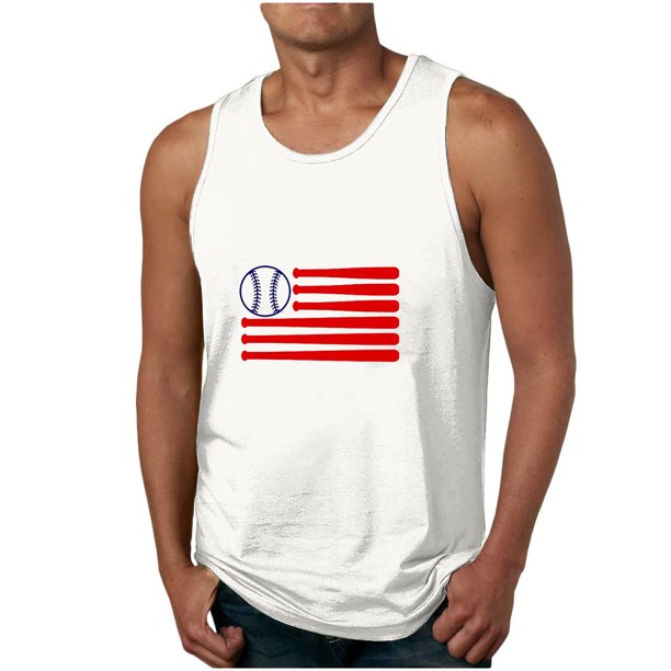 Tanques para Hombre de Verano Suelto Cuello Redondo de Algodón Poliéster Desgaste Casual, Camisa sin Mangas Deportivas de los Hombres para Diario Y Al Aire Libre