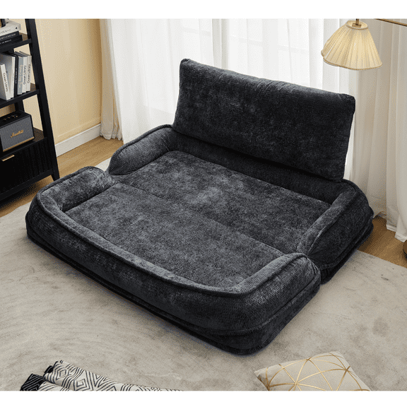 YINGYING Human Dog Bed for Adult, Giant Human Size Dog Bed with 5 Adjustable Position Pet Nap Bean Bag Sofa Couch Bed for Dog Napping