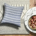 thumbnail image 3 of LR Home Altair Cotton Pillow Set of 2 in Blue/Ivory, 18" x 18", 3 of 8
