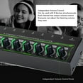 thumbnail image 4 of 8 Channel Headphone Amplifier, Metal Shell Stereo Amp with RGB Light, 8 Outputs 1 Input Independent Volume Control for Studio Recording Live Performance Band Practice, 4 of 7