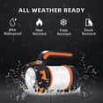 thumbnail image 5 of SHAR Red-LED Camping Lantern Rechargeable Handheld Flashlight 6 Modes Tent Lights Multifunctional Power Bank IPX4 Waterproof Spotlight USB Cable Included, 5 of 5