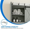 thumbnail image 3 of Uforic Over The Toilet Storage Cabinet,Bathroom Shelf Organizer with Storage Drawers,Toilet Paper Holder,and Adjustable Shelf, 3 of 6