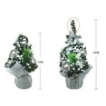 thumbnail image 6 of 2Pcs Mini Christmas Tree,Xmas Tree Ornament with Balls And Bows for Desktops Cabinets Decor, 6 of 7