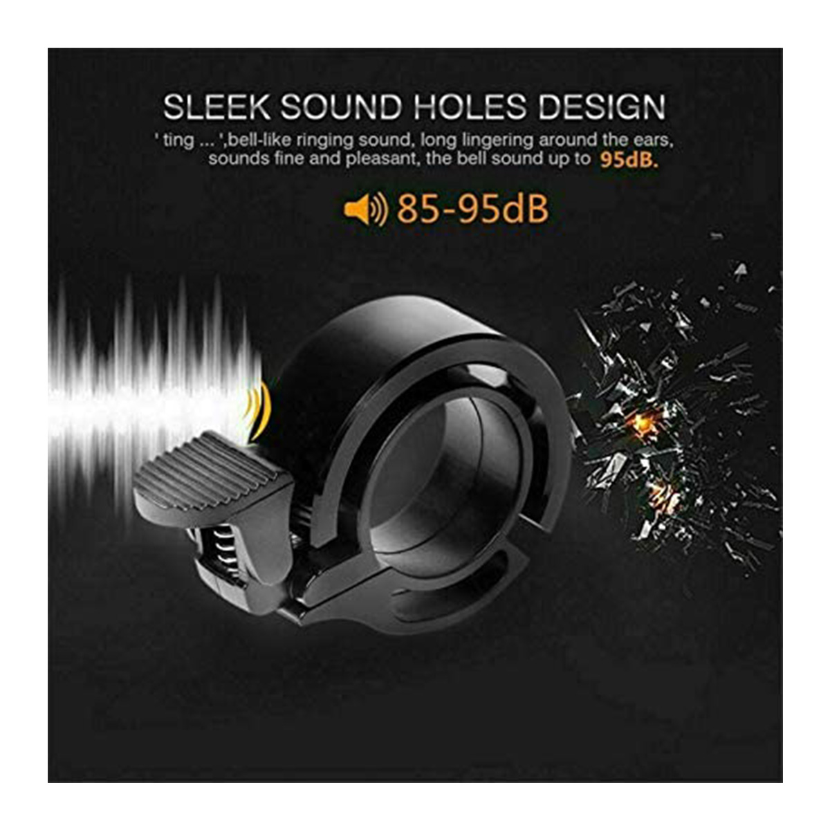 Mini Cycling Handlebar Accessories by Aluminum Alloy Crisp Loud Bicycle Bells Bike Bell Horn Ring