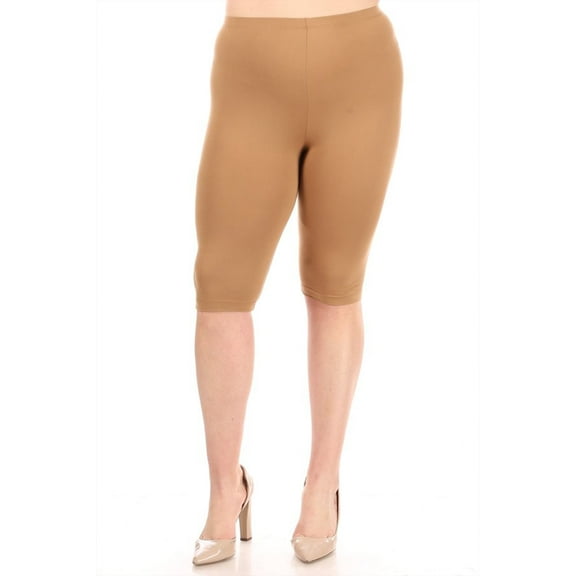 Women's Plus Size Lightweight Casual High Waist Solid Yoga Running Capri Leggings