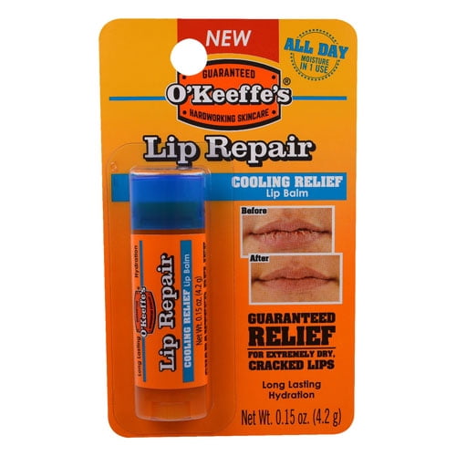 Okeeffes Lip Repair Cooling Relief Lip Balm, 0.15 Oz, 2 Pack Walmart