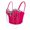 Hot Pink, variant on Women's Diamond Chain Mesh Bustier Crop Top Push Up Corset Top Bralet with Detachable Strap Black M