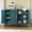 2pc-Blue-32"H, variant on NadooLite 71"H White Metal Storage Cabinet with Adjustable Shelves, 2 Doors & 1 Drawers, Multi-Use Organizer for Garage,Dining,Bath,Laundry,Pantry