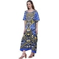 thumbnail image 3 of Miss Lavish London Kaftan Tunic One Size Cover Up Maxi Dresses Lougewear Embellished Kimono - One Size, 132-Black, 3 of 6