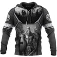 thumbnail image 4 of Sudadera con capucha vintage con estampado 3D de los Caballeros Templarios para hombre, ropa informal de gran tamaño, sudaderas con capucha, ropa para hombre, jerséis de manga larga, 4 of 5