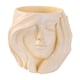 thumbnail image 5 of Maceta Rostro de Chica Maceta Decorativa Maceta de Resina Contenedor de Plantas Maceta de Escritorio con Diseño Creativo Pastoral Adecuada para Dormit, 5 of 9