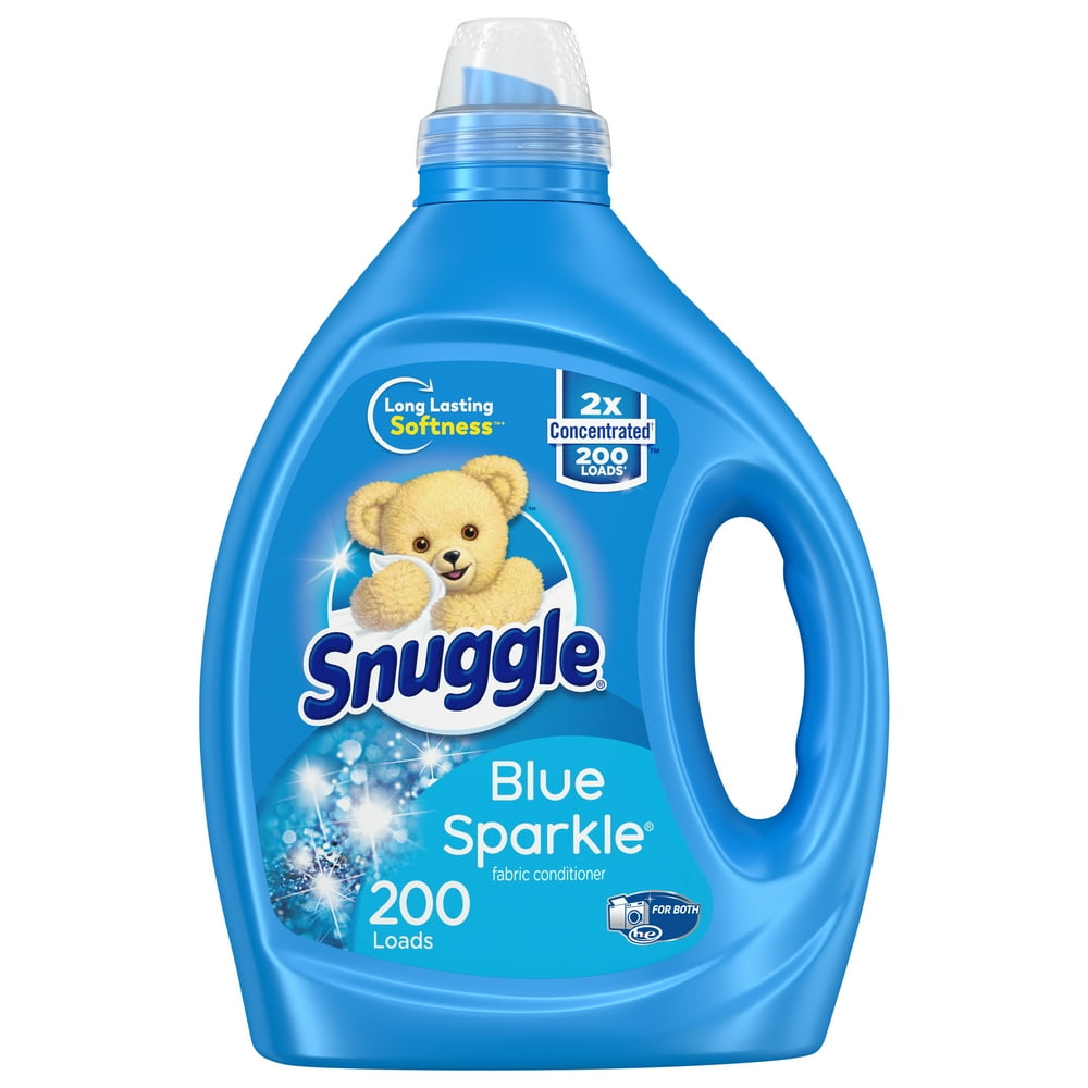 Snuggle Liquid Fabric Softener, Blue Sparkle, 2X Concentrated, 200
