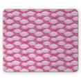 thumbnail image 1 of Lotus Mouse Pad, Flower Arrangement Japanese Folklore Waterlilies on Swirled Backdrop, Rectangle Non-Slip Rubber Mousepad, Pink Coral Pale Pink, by Ambesonne, 1 of 2