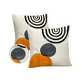 thumbnail image 2 of Outdoor Throw Pillow Cover Mid Century Bohemian Style Waterproof Cushion Covers 2 Pack Minimalist Abstract Geometric Line Art Pillow Cases Home Decoration for Patio Garden Couch Sofa, 2 of 7