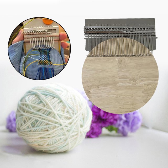 Loom-speedweve Type 42 Pin Weave Tool Darning Knitted Crochet Weave Loom Manualidades de bricolaje Regalos para principiantes Kit de herramientas de Madera Baoblaze Telar de tejido