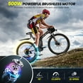 thumbnail image 4 of Gocio 26" Folding Electric bike for Adults, 750W Peak Motor 48V 7.8Ah Battery, 21 Speed Mountain Ebike, UL2849, 4 of 11