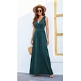thumbnail image 2 of Vestido largo suelto sin mangas de verano para mujer Vestido largo casual con bolsillos Adepaton FSHY034-35, 2 of 5