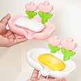 thumbnail image 4 of Jabonera con forma de flor, de drenaje rápido, para cocina, baño, con diseño floral, para decoración de encimeras, de plástico, para barra de champú, para ducha, caja de jabón, 4 of 8