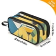 thumbnail image 4 of FORMRS Pencil Case with 3 Compartments Zipper Pouch, Elementary School Level and up, Yellow Glasses, 4 of 8