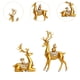thumbnail image 4 of Figuras de Ciervos Macarena Esculturas de Renos Adornos Coleccionables de Escritorio Oro, 4 of 8
