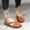 Khaki, variant on Sandals for Women 2025, Xunlbb Women's foreign Trade Plus-size Fashion Retro Empty One Line Buckle Flat Sandals(Black,Size:35)