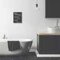 thumbnail image 3 of Stupell Industries Best Bathroom Five Star Black Funny Word Design Framed Wall Art by Daphne Polselli, 3 of 3