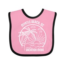 Inktastic Summer Vacation Mode Myrtle Beach South Carolina Boys or Girls Baby Bib