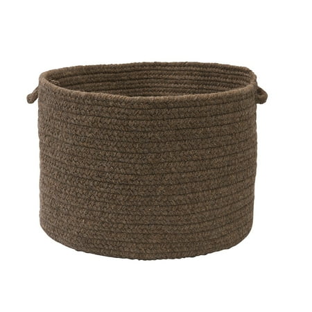 

Colonial Mills 14 Chocolate Brown Handmade Braided Basket