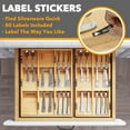 thumbnail image 4 of SpaceAid Bamboo Silverware Drawer Organizer with Labels, 15.6"L x 8"W x 2.4"H, 4 of 7