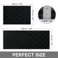 thumbnail image 3 of FloorHug Kitchen Rugs and Mats 2 PCS, 24"x35"+24"x60", Absorbent and Stain-Resistant Kitchen Mats Non-Slip, Kitchen Runners Machine Washable, Rugs for Kitchen, Laundry Room, Entrance, Black, 3 of 9