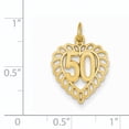 thumbnail image 3 of 14k 50 in Heart Charm, 3 of 3