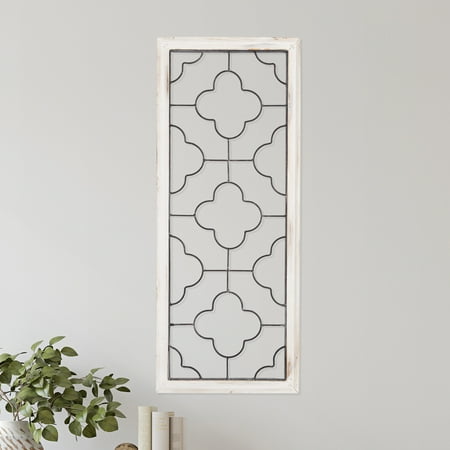 Lavish Home Metal & Wood Wall Panel - Clover Scrollwork