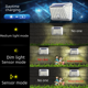 thumbnail image 3 of Lámpara de pared recargable solar para exteriores, lámpara de inducción del cuerpo humano de 280 LED, lámpara de jardín rural, 3 of 4