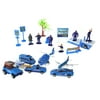 Tropical Airport Toy Vehicle Playset w/ 4 Car Vehicles, Helicopter, Jet, 5 Figures, & Accessories