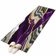 thumbnail image 6 of Purple Marble Kitchen Runner Rug 2x6 Washable Runners for Hallway Non Slip Grey Gold Texture Vintage Farmhouse Art Large Area Rug Indoor Floor Carpet for Bathroom Laundry Entryway Bedroom Living Room, 6 of 8