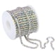 thumbnail image 2 of Cadena de decoración en fila, joyería, ropa, plata, decoración de moda, belleza, garra, taza Color AB, 2 of 9