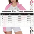 thumbnail image 3 of HAPIMO Sweatshirts for Women Long Sleeve Cardigan Drawstring Hooded Sweatshirts Fall Casual Workout Hoodies Color Block Pocket Zip Up Sweatshirts Hot Pink S, 3 of 9
