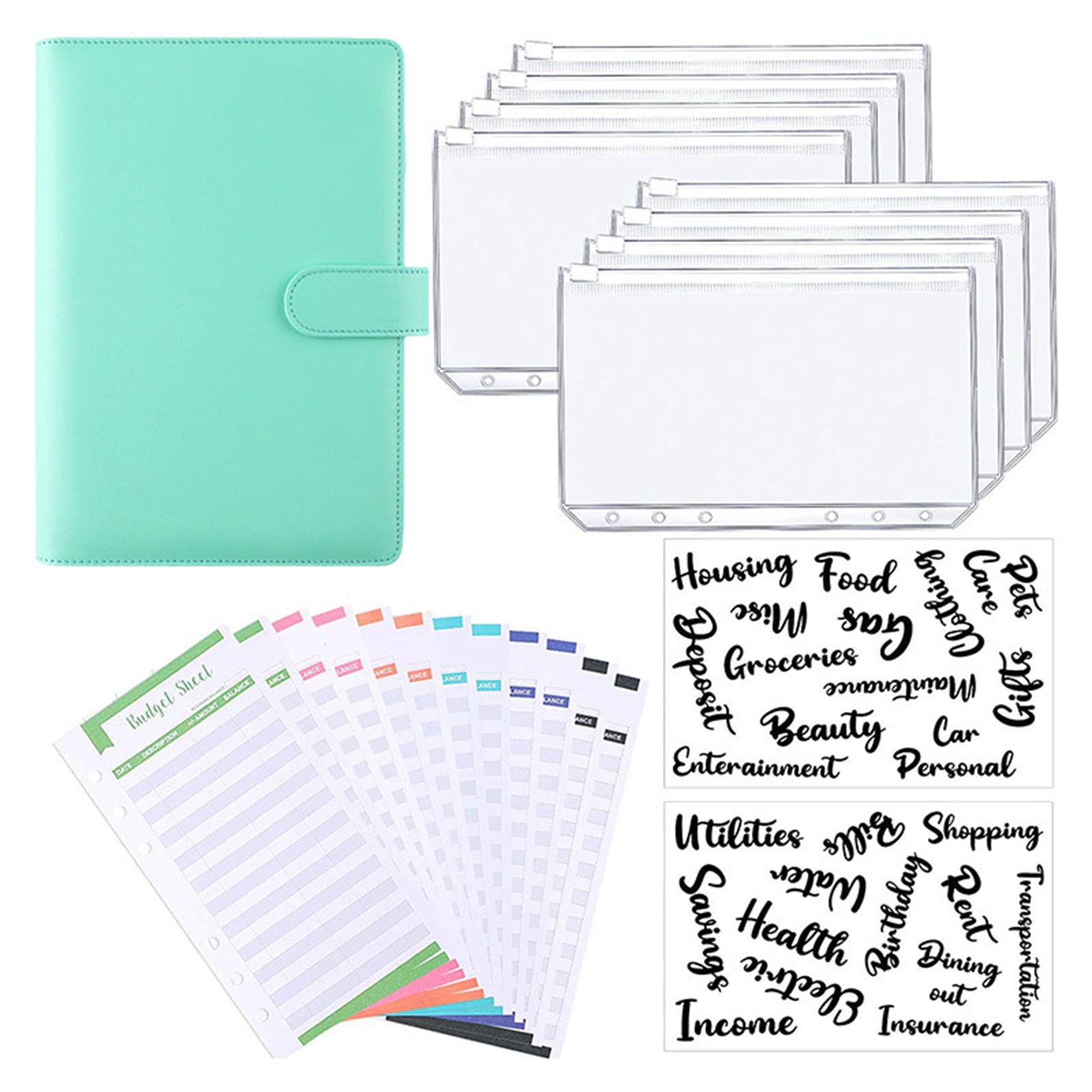 6-Pack Colored A6 Lined Binder Paper (240 Sheets/480 Pages), 6 Ring Hole  Punch Blank Loose Leaf Ruled Refill Inserts For Planner, Journal,  Notebooks, Budget Organizer