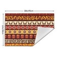 thumbnail image 3 of XMXT 1 Pcs Woven Placemats, Retro Mysterious Tribal Print Stain Resistant Anti-Skid Placemat for Kitchen Table, 12 x 18 inches, 3 of 6