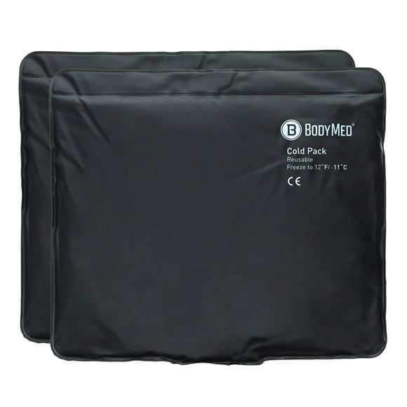 BodyMed Heavy Duty Reusable Urethane Ice Pack (2-Pack) for Knee, Arm, Elbow, Shoulder, Back - Professional Grade Cold Therapy for Injuries, Aches, Swelling, Bruises - 14