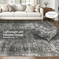 thumbnail image 7 of HOMERRY Floral Print Runner 2' x 6' for Hallway Modern Washable Throw Rugs for Kitchen Indoor Carpet, Gray, 7 of 7