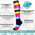 thumbnail image 5 of 4 Pairs Copper Compression Socks for Women & Men Circulation 15-20 mmhg - Better Blood Flow, Swelling, Best Support for Medical, Running, Nursing, 5 of 7